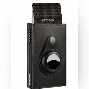 Wallet with pop-up credit cards & AirTag holder